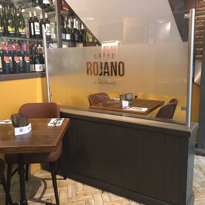 Restaurant dividing screens Cornwall