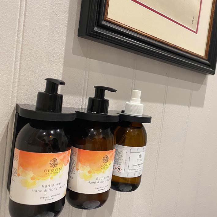 Tripple wall mount kits for sanitiser lotion